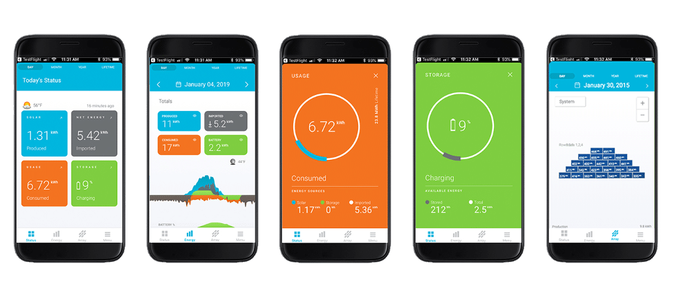 Enphase MyEnlighten App provides real-time data to help manage energy consumption and production, all in the palm of your hand.