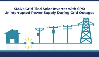 SMA Solar Inverter with Secure Power Supply (SPS) provides uninterrupted power supply during grid outages